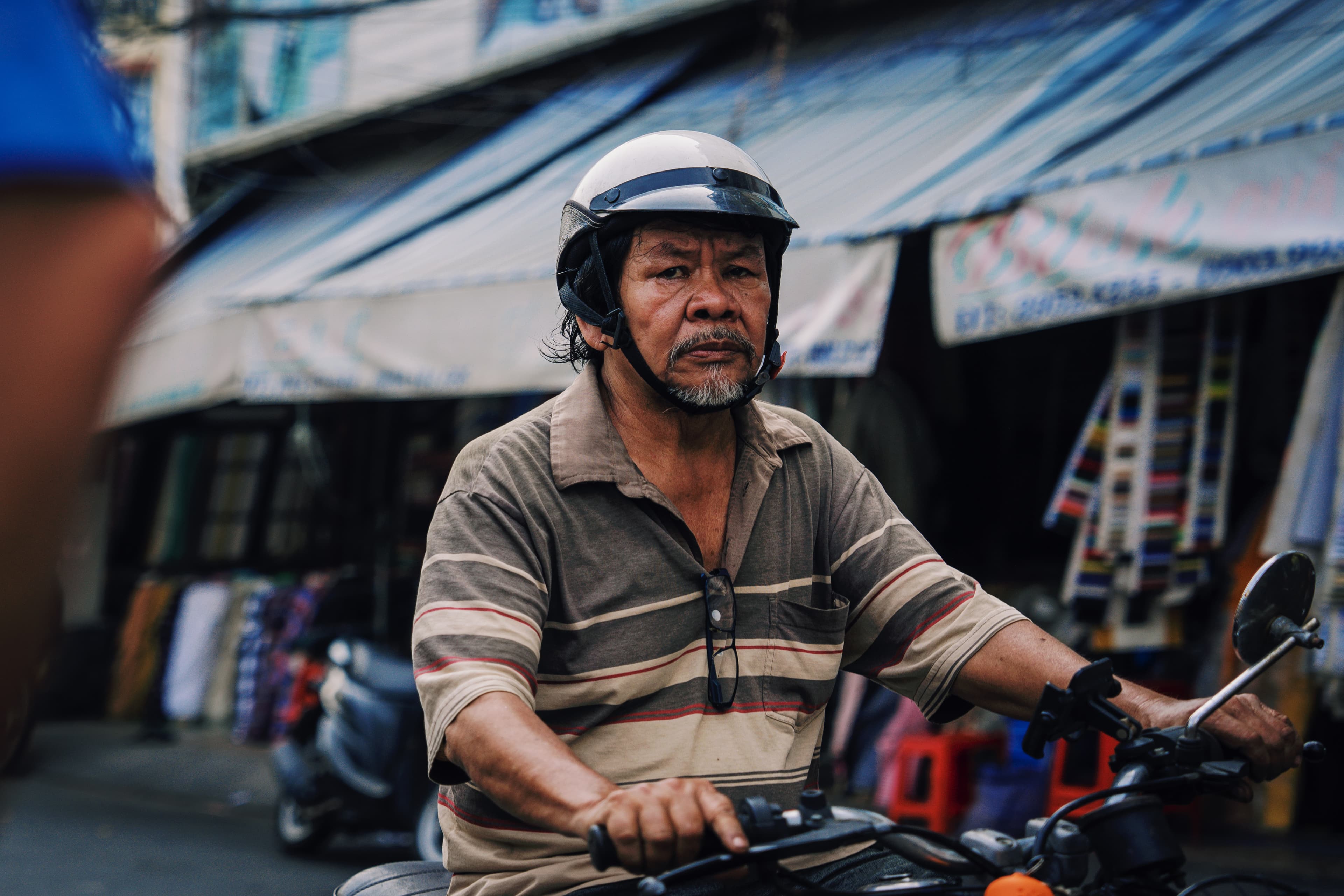 Human street portrait in Vietnam