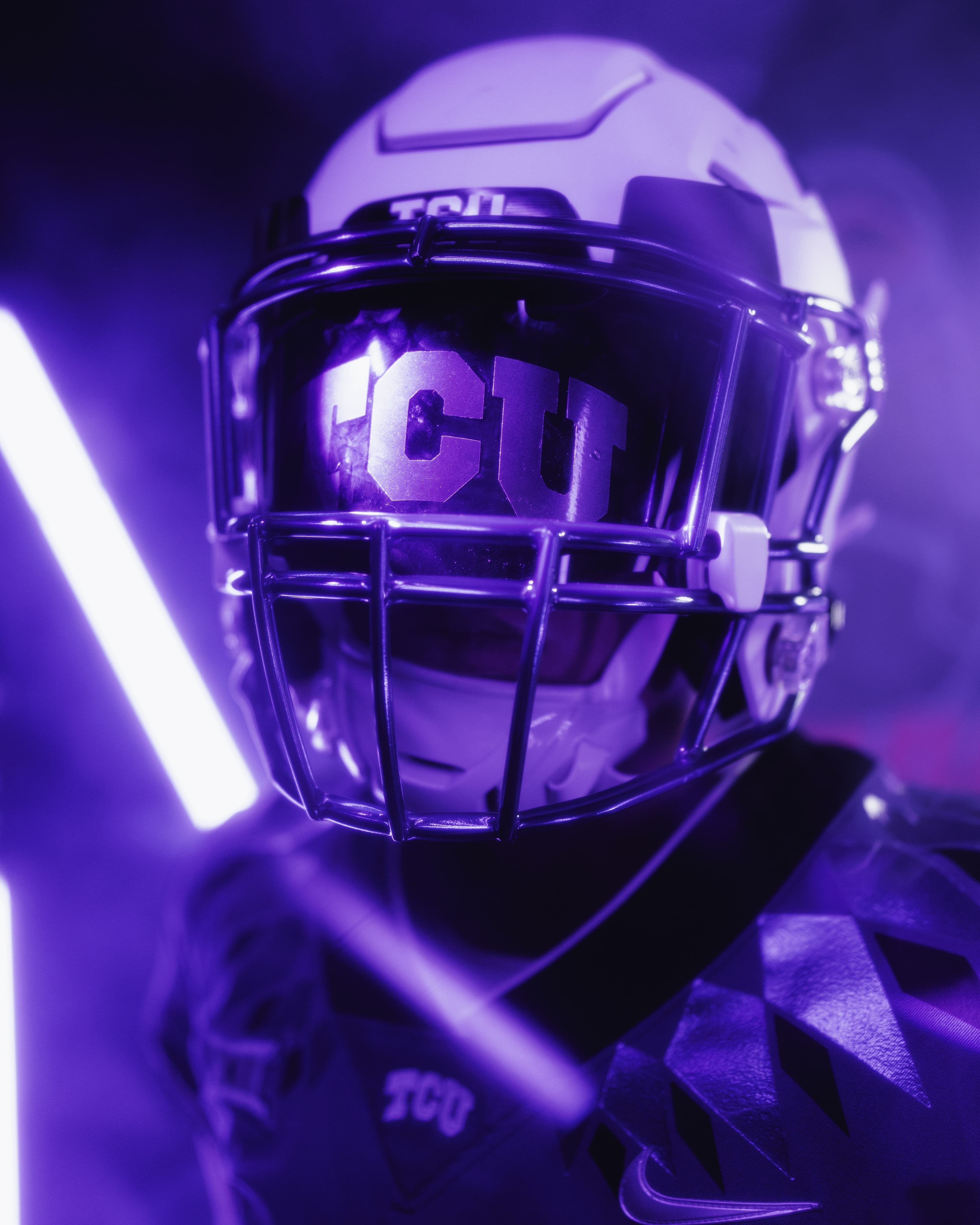 TCU uniform portrait with visor